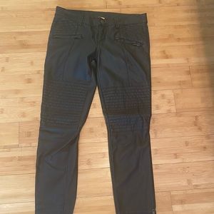 FREE PEOPLE faux leather pleather Moto legging